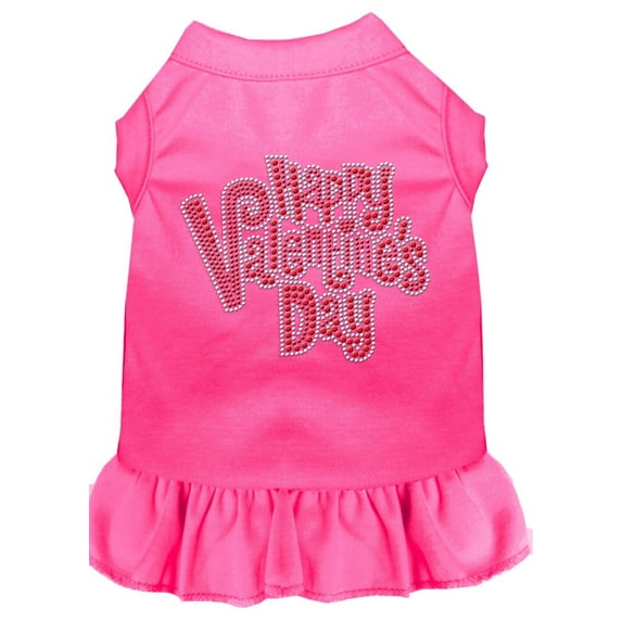 Pet Dog Cat Dress Rhinestone, "Happy Valentines Day"