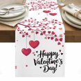 thumbnail image 1 of Happy Valentines Day Table Runner - 120 Inch Long, Kitchen Dining Table Runner Dresser Scarves, Red Love Branches Spring Farmhouse Decor for Coffee Tables Wedding Party Banquet, 1 of 8