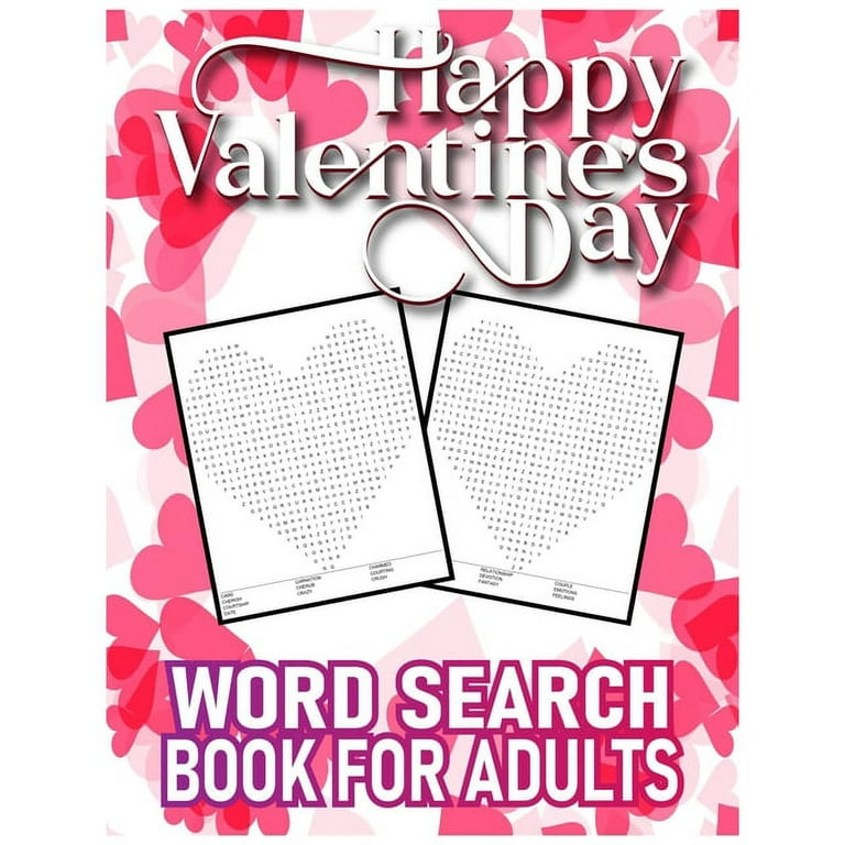 Happy Valentines Day Word Search Book for Adults: Word Search