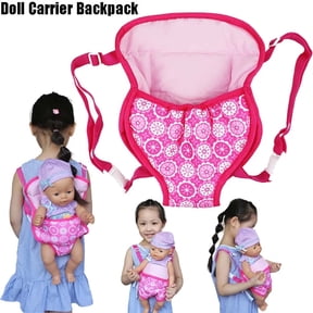 Happy Valley Workshop Doll Carrier Doll Backpack Carrier for American Dolls 15 Inch to 18 Inch Dolls, Pink