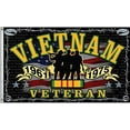 thumbnail image 1 of Happy Veterans Day Vietnam Veteran 1961-1975 Military Black Flag 3x5  Grommets, 1 of 2