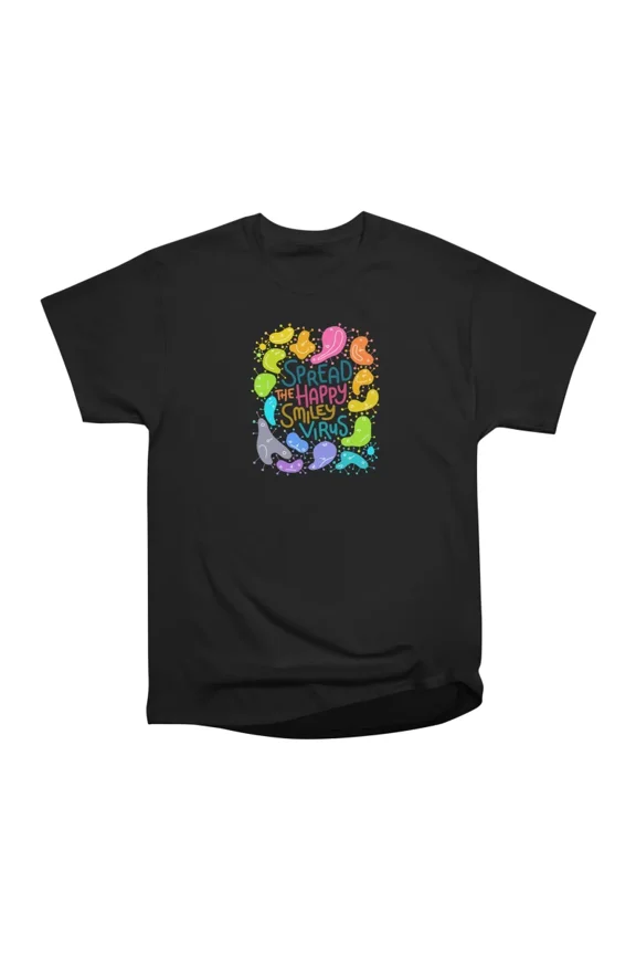 Happy Virus T-Shirt Tee Gift For Him Merch For Her Apparel For Friend