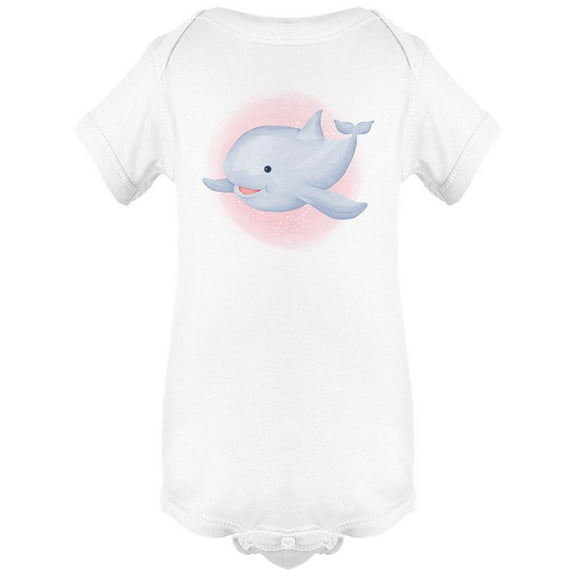 Happy Watercolor Whale Bodysuit Infant -Image by Shutterstock, 24 Months