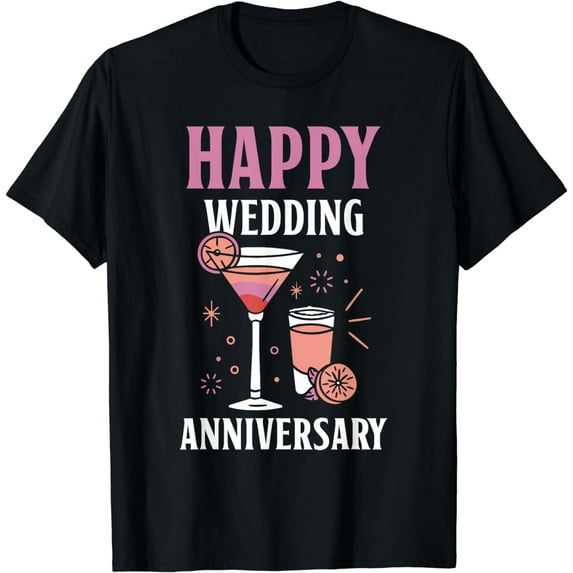 Happy Wedding Anniversary Cute Married Marriage Years T-Shirt