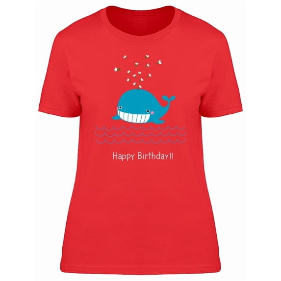 Happy Whale Cartoon Tee Women's -Image by Shutterstock