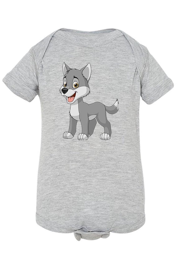 Happy Wolf Bodysuit Infant -Image by Shutterstock, Newborn