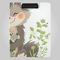 thumbnail image 1 of Happy Wolf Holds Flowers Foldable Binder Folder Clipboard with Pen Slot Double Clips A4 Size File Storage, 1 of 8