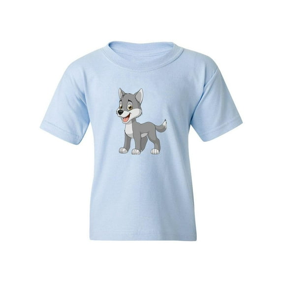 Happy Wolf T-Shirt Juniors -Image by Shutterstock, x-Large