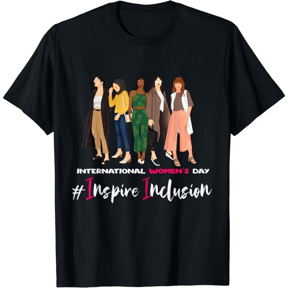Happy Women's Day 8 March 2024 Inspire Inclusion T-Shirt