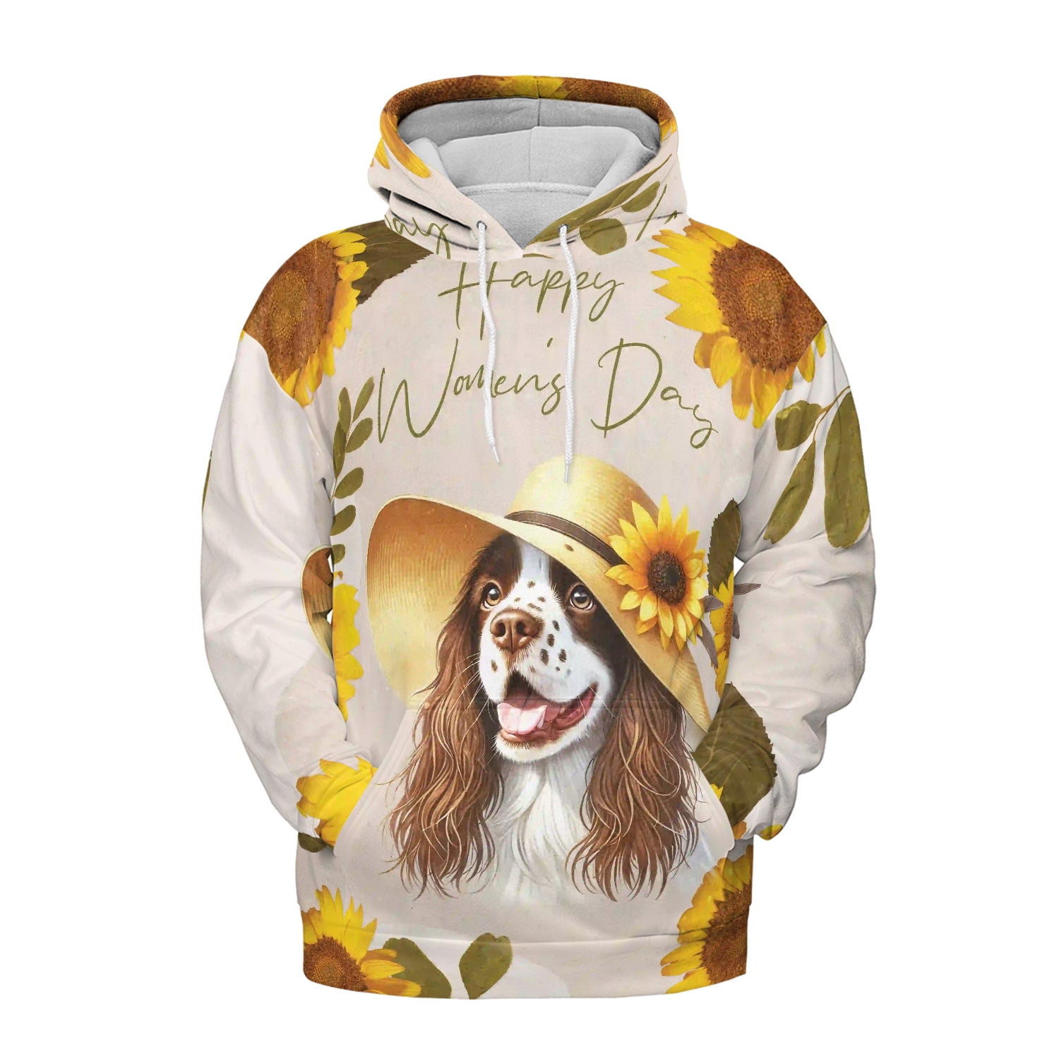 Happy Women's Day English Springer Spaniel Sunflower Vintage Proud Mom ...