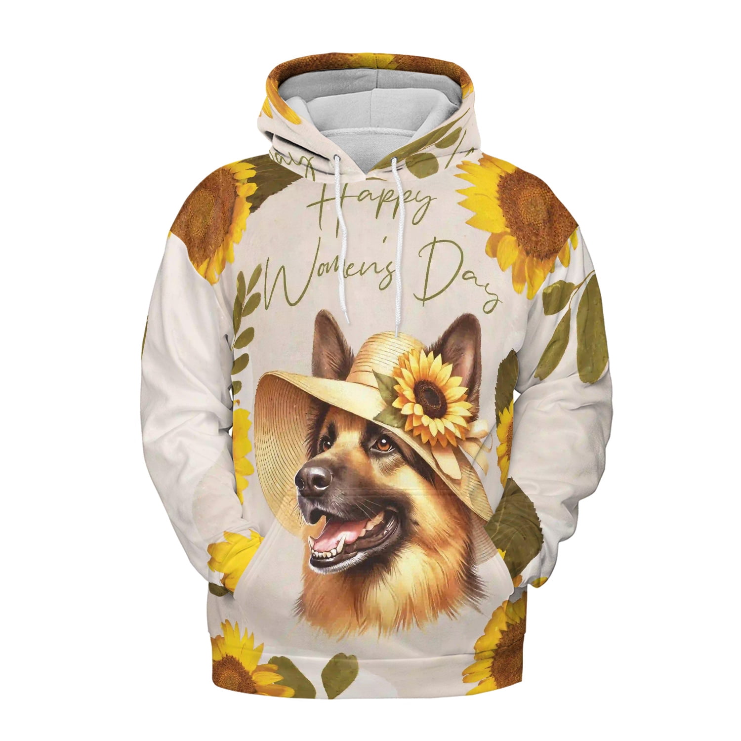 Happy Women's Day German Shepherd Sunflower Vintage Proud Mom All Over ...