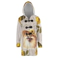 thumbnail image 1 of Happy Women's Day Pomeranian Sunflower Vintage Proud Mom All Over Print 3D Hooded Duffle Toggle Coat Pom Dog Lover Gifts - 02030, 1 of 6