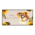 thumbnail image 1 of Happy Women's Day Siamese Sunflower Vintage Proud Mom Desk Mat Full Keyboard Mouse Pad Cat Lover Kitten Owner Gifts Large Mousepad - 02030, 1 of 5