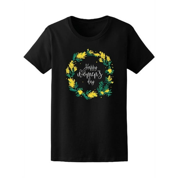 Happy Women's Day Wreath Tee Women's -Image by Shutterstock