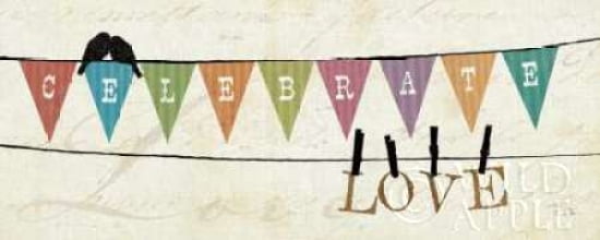 Happy Words I Canvas Art - Pela (24 x 48)