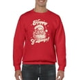 thumbnail image 1 of Happy Y'allidays Santa Holiday Men's Sweatshirt, 1 of 4