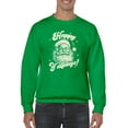 thumbnail image 1 of Happy Y'allidays Santa Holiday Men's Sweatshirt, 1 of 4