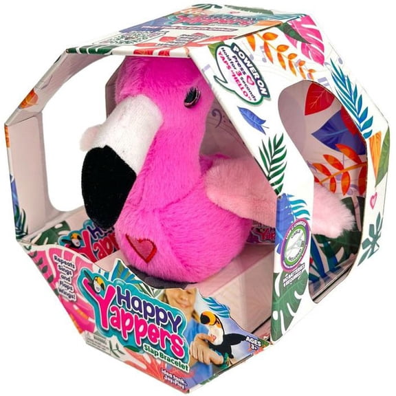 Happy Yappers Series 1 Flamingo Figure (with Slap Bracelet)