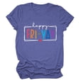 thumbnail image 1 of Happy Yay Shirts For Women Short Sleeve Graphic Tees Casual Funny Teacher Novelty Tops Comfortable Blend Design, 1 of 2