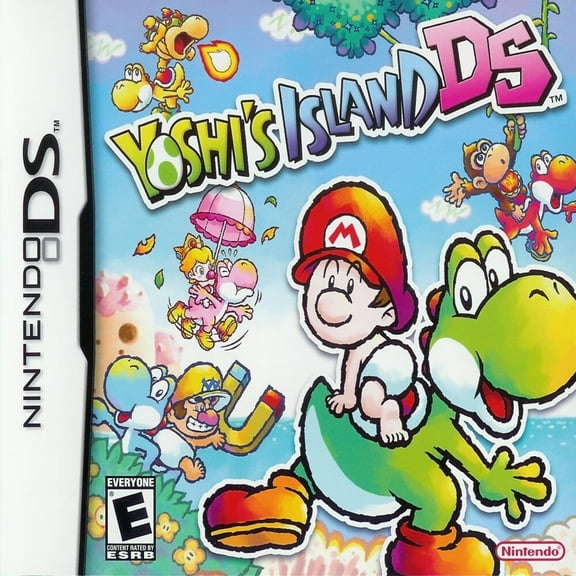 Happy Yoshi's Island Adventure DS NDS Cartridge - US Version for NDS/3DS/DSi​​