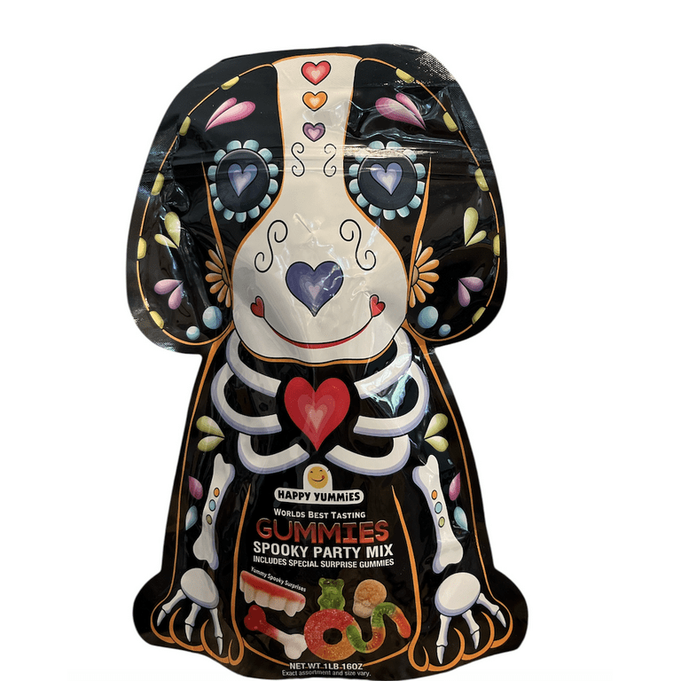 Happy Yummies Worlds Best Tasting Gummies, Spooky Party Mix, 16oz