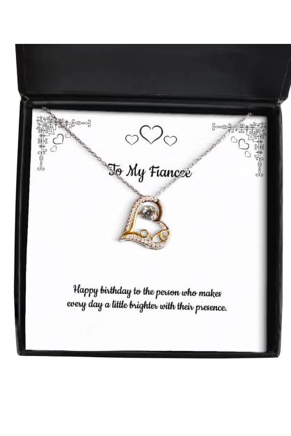 Happy birthday to the person who makes every day a little. Fiancee Love Dancing Necklace, Joke Fiancee Gifts, Jewelry For , , Funny fiancee gift, Funny engagement gift, Funny wedding gift, Humorous
