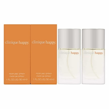 Happy by Clinique for Women 2 Piece Set: 2 x 1oz Eau de Parfum Spray