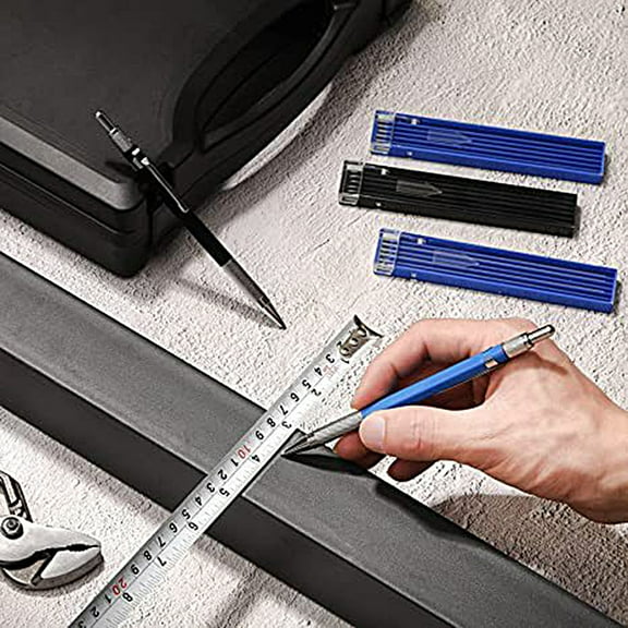 Happy date 1 Set Solderer Pencil Ergonomic Automatic Metal Smooth Drawing Carpenter Pencil for Engineer