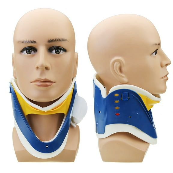 Happy date 1PC 4 Gears Medical Therapy Neck Collar Cervical Traction Support Brace Stretcher