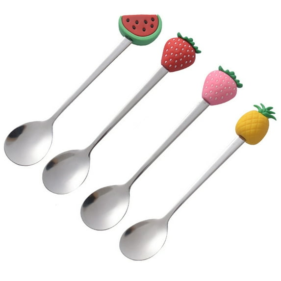Happy date 6Packs Coffee Spoon Soup Spoons Sugar Spoons, Ice-Cream Tea Stirring Spoons Retro Dessert Demitasse Espresso Spoons Cutlery Kitchen Tableware - 5.7’’/4.5’’