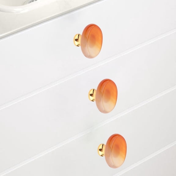 Happy date Cabinet Knob Elegant Easy to Install Stone Single Hole Pull Knob for Kitchen