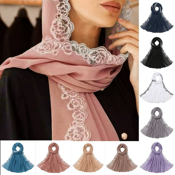 Happy date Chiffon Scarf Fashionable Dress Up Gauze Summer Solid Color Ultra-thin Chiffon Scarf Birthday Gift