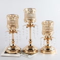 thumbnail image 1 of Happy date Crystal Candle Holders, Glitter Hurricane Tealight Candle Stand, Crystal Candle Holder for Wedding, Dining, Coffee, Anniversary Celebration Centerpieces, 1 of 7