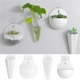 thumbnail image 1 of Happy date Drainage Holes Hanging Flowerpot, Plastic, White, 2 Pack, 1 of 1