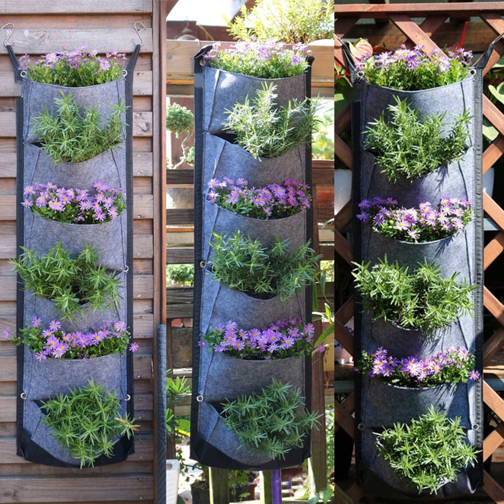Happy date Hanging Wall Planters for Indoor Outdoor Plants New Vertical ...