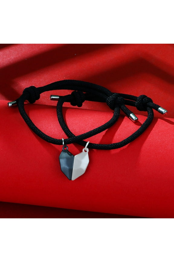 Magnetic Couple Bracelets for Women Men, Sun and Moon Attraction Matching Bracelet Lover Gifts for Boyfriend Girlfriend Best Friend