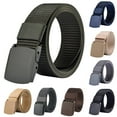 thumbnail image 1 of Happy date Men Belt Nylon Belt Webbing Canvas Outdoor Web Belt with Plastic Buckle, 1 of 7