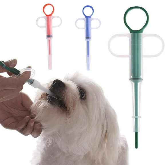 Happy date Pets Feed Solid Pills Gun Pet Pill Dispenser Dog Pill Dispenser Cat Pill Shooter Tablet Soft Tip Syringe Pet Medical Feeding Dispenser for Small Pet