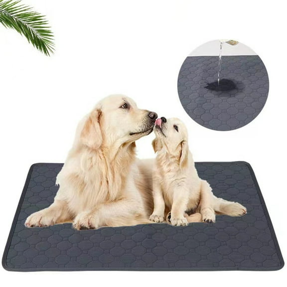 Happy date Washable Pee Pads for Dogs, Reusable Large Waterproof Training Crate Pad, Machine Washable Mat Absorbent Puppy Whelping Pee Pads Suitable for Pet Dogs and Cats