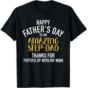 Happy father's day step dad Funny Creative Graphic Women T-Shirt