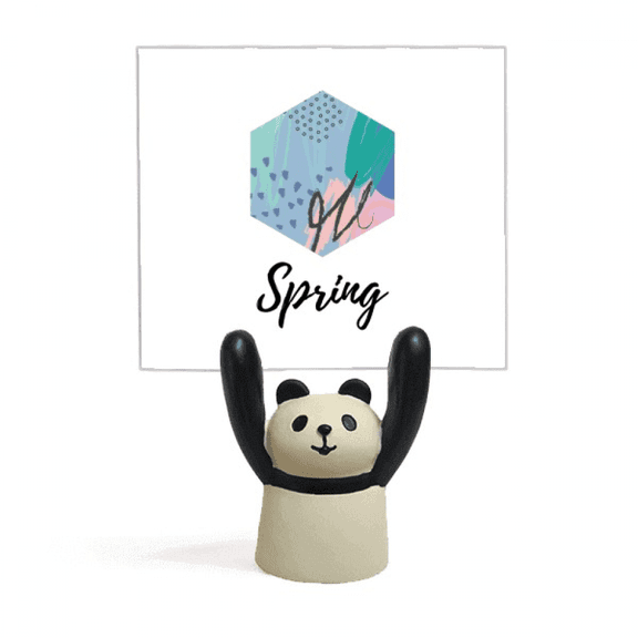 Happy  s Art Pattern Memo Holder Cartoon Animal Panda Stand Decoration