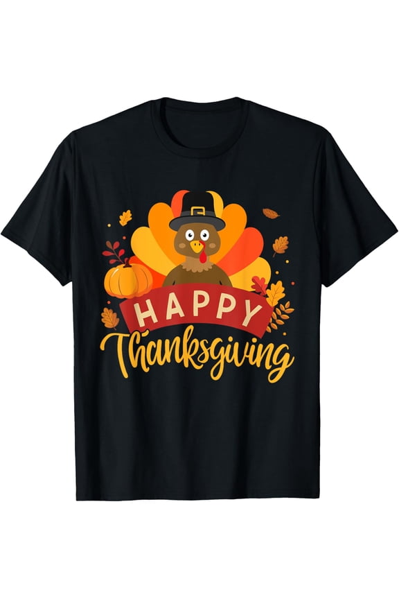 Happy thanksgiving turkey for family dinner feast T-Shirt