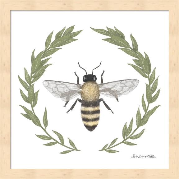 Happy to Bee Home I by Sara Zieve Miller, Framed Wall Art, 13.25W x 13.25H