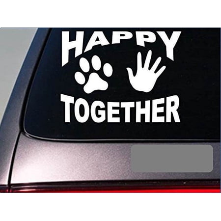Happy together dog rescue cat dogs *E377* sticker decal vinyl window shelter pit