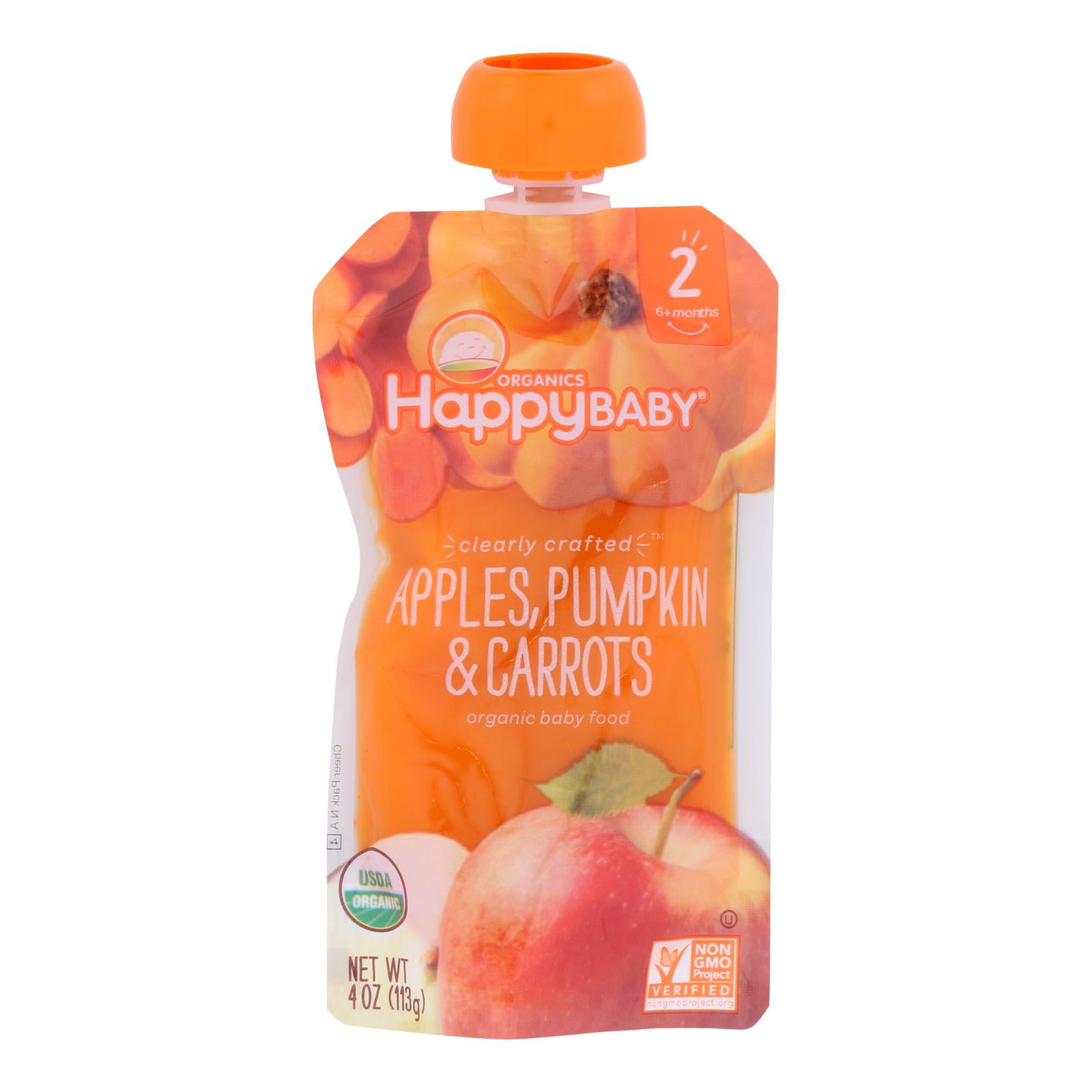 Happy Baby HappyBaby Organic Baby Food Apples, Pumpkin & Carrots Stage 2