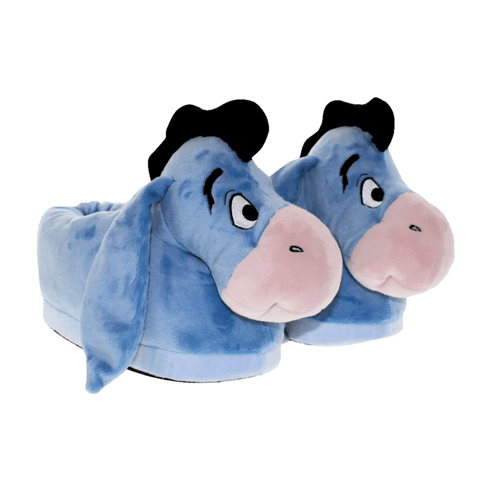 HappyFeet Disney Slippers Eeyore Pooh M L Walmart