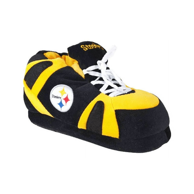 HappyFeet NFL Slippers Pittsburgh Steelers Large