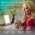 thumbnail image 1 of HappyLight Lumi Plus - Light Therapy Lamp with 10,000 Lux, UV-Free, LED Bright White Light with Adjustable Brightness, Countdown Timer, & Detachable Stand - Boost Mood, Sleep, and Focus, 1 of 5