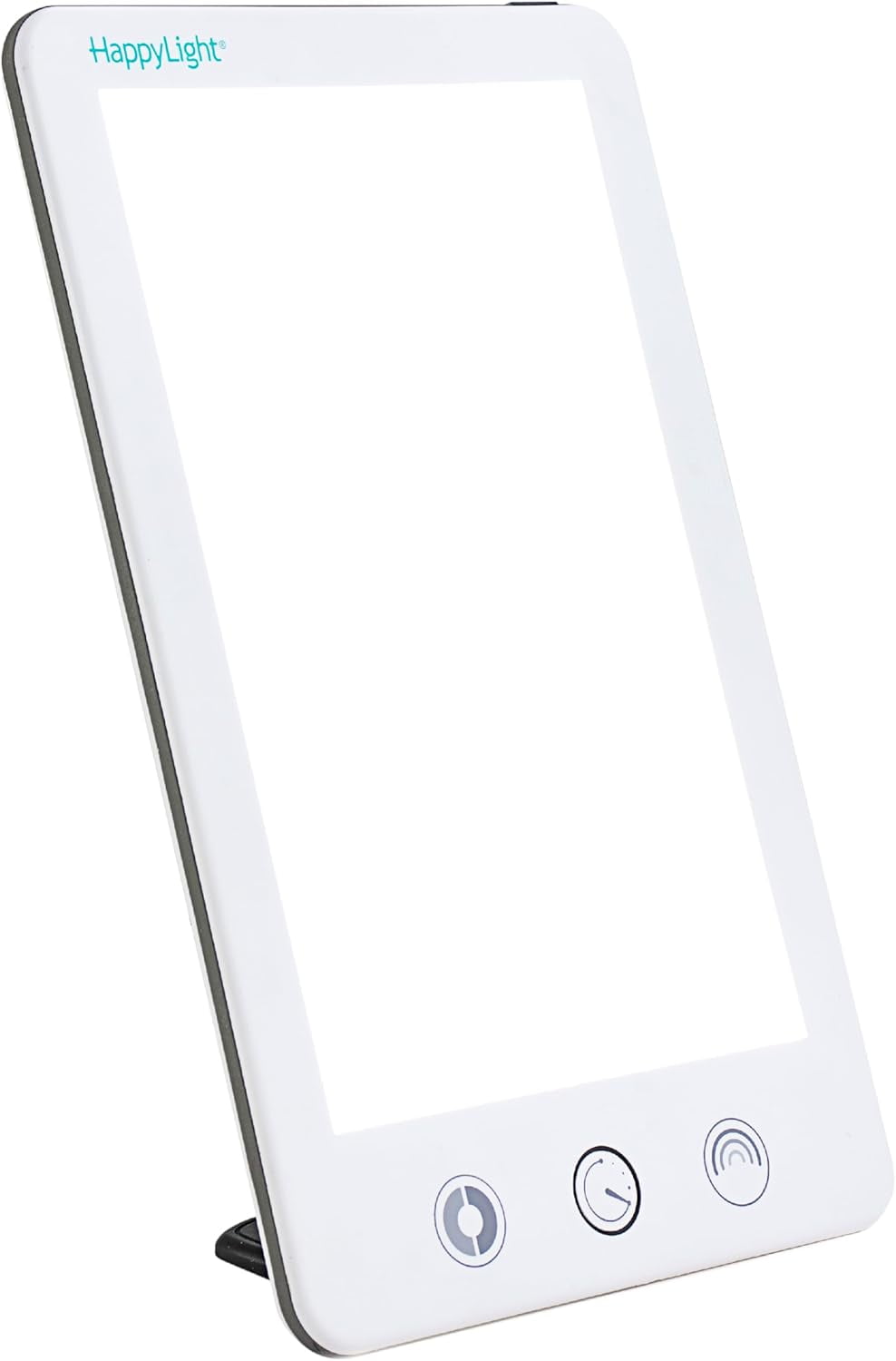 HappyLight Touch Plus - Light Therapy Lamp with 10,000 Lux, UV-Free, LED Bright White Light with Adjustable Brightness, Color, Countdown Timer, and Detachable Stand - Enhance Mood, Sleep, and Focus