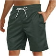 thumbnail image 1 of HappyYEE Men’s Beach Shorts Plus Size Loose Summer Vacation Bottoms Comfy Breathable Outdoor Sport Shorts with Pockets L, 1 of 4